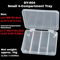 Boîte de rangement pour matériel de pêche en plastique transparent, 4 à 12 compartiments, organisateur de leurres interconnectables, vente en gros