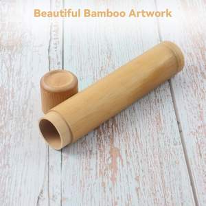 Forma ecologica personalizzata cofanetti per animali domestici <span class=keywords><strong>Urns</strong></span> Memory animali domestici di bambù che spargono urne per le ceneri del gatto del cane con la borsa - Product Image 4