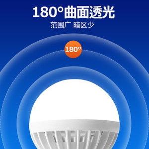 หลอดไฟ LED A19 ขั้ว E27 5000K แสงเดย์ไลท์ SMD 2835 ตัวเรือนพลาสติก AC 85-265V อายุการใช้งาน 25000 ชั่วโมง - Product Image 2