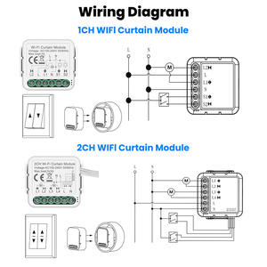 <span class=keywords><strong>Interruttore</strong></span> WiFi Smart Tuya per Tende e <span class=keywords><strong>Tapparelle</strong></span> Motorizzate, Modulo Switch 1-2 Gang - Product Image 5