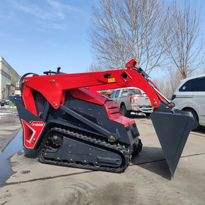 Derette V1000 Tracked Skid Steer <strong>Supplier</strong> diesel Mini Skid Steer Loader with Optional Skid Steer Attachments - Product Image 2