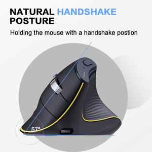 JOMAA Daul Model Wireless Optical Right-Handed Speed Roller <b>Mouse</b> Vertical Ergonomic Rechargeable <b>mouse</b> for Pad Desktop Laptop - Product Image 1