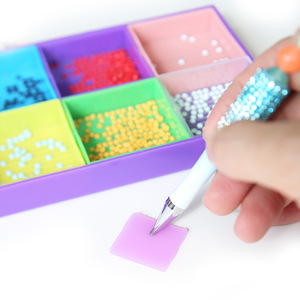 Pena lukisan berlian alat aksesori, pena bor lukisan berlian untuk seni berlian DIY, pena lukisan berlian dengan manik-manik bercahaya - Product Image 2