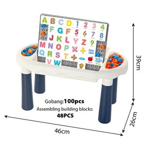 Đa Chức Năng Tự Làm Số Bảng Chữ Cái Câu Đố Khối Bảng Đồ Chơi Trẻ Em Bằng Văn Bản Và Vẽ Bảng Đồ Chơi Đặt Nhựa Đồ Chơi Học Tập Bảng - Product Image 3