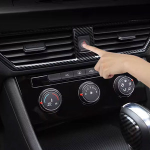 เครื่องปรับอากาศกลางด้านหน้าสำหรับ Volkswagen Bora อุปกรณ์ตกแต่งภายใน<span class=keywords><strong>รถ</strong></span>ยนต์ทำจากสแตนเลสสตีลคาร์บอนไฟเบอร์สำหรับ2019 - Product Image 4