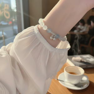 Vendita calda di tendenza della catena di moda braccialetti stile coreano con ciondoli di cristallo stella per le donne carino materiale di rame all'ingrosso - Product Image 3