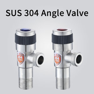 Vanne d'arrêt murale bidirectionnelle G1/2 de 90 degrés Dn15, en acier inoxydable 304, pour salle de bains, excellente qualité - Product Image 3