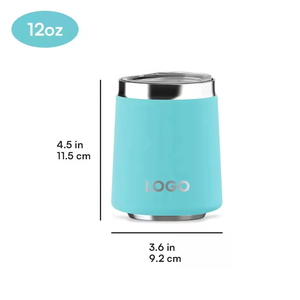 <b>Hot</b> Sale High Guality Multiple Colors Double Wall Stainless Steel 12oz Double Vacuum Insulated Thermal Mugs with Slide Lid - Product Image 2