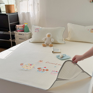 Juego de Tres Piezas de Colchoneta Refrescante <span class=keywords><strong>Dudu</strong></span> de Acrílico con Bordado de Dibujos Animados, Lavable a Máquina, Resistente a la Abrasión, de Gran Peso, Ajustable, para Verano - Product Image 2