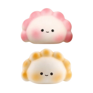 Juguete Blandito de PU con Forma de Dumpling, de Subida Lenta, Suave para Apretar, Antiestrés, Juguete Sensorial Kawaii con Forma de Comida - Product Image 4