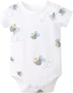 Pelele de algodón orgánico Unisex para bebés, niños y niñas, 0-24 meses, estilo informal, Primavera, mono de algodón orgánico supersuave