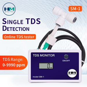 HM Digital SM-1 Monitor TDS em linha único T T interface detector de qualidade da água 0-9990ppm TDS testador com sonda - Product Image 4