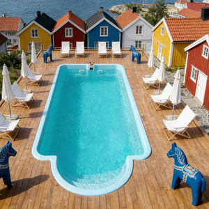 Piscine creusée en fibre de verre personnalisée, portable, étanche, pour extérieur, jardin et hôtel, en gros - Product Image 4