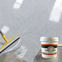 Résine époxy industrielle écologique à faible teneur en COV, revêtement liquide coloré pour application au pinceau sans joint, effet marbre pour peinture de sol