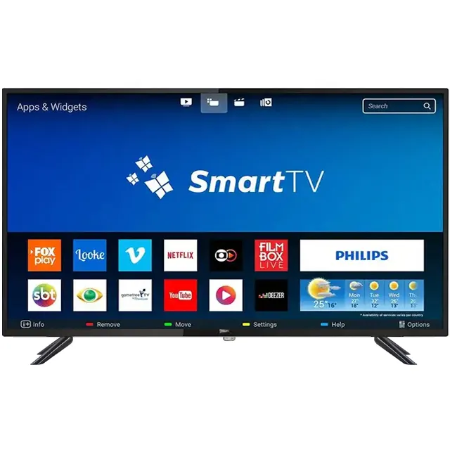 Tv pintar led S2 DVB-T2, harga murah 32 28 30 26 24 inci 2k hdtv HD 27 inci tv pintar