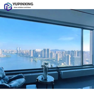 Puerta residencial de aluminio negro de Guangdong y ventanas de vidrio de imagen de diseño moderno de doble <span class=keywords><strong>Louvre</strong></span> a prueba de huracanes para casa - Product Image 6