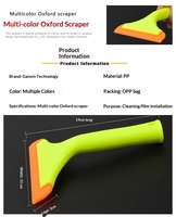 JIAYI Raclette en silicone haute performance pour film teinté de vitres de voiture, outil de nettoyage et d'essuyage d'eau pour vitres JY-68