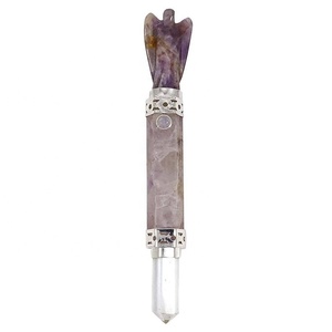 Amethyst Chakra เครื่องสร้างสมดุล,ไม้กายสิทธิ์คริสตัลบำบัดเรกิออร่าเครื่องกำเนิดพลังงานทางจิตวิญญาณ - Product Image 2