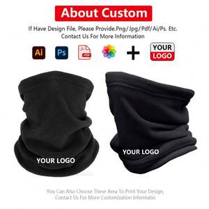 Cache-cou personnalisé pour sports d'hiver en plein air, en polaire doux, coupe-vent et chaud, cache-visage - Product Image 2