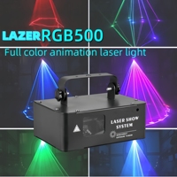Système de lumière laser DMX512 pour scène, DJ, mini laser RGB 500MW pour discothèque, mariage, fête, karaoké