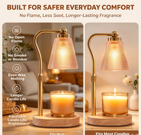 Lampe chauffe-bougie avec minuterie, chauffe-cire pour cadeaux d'anniversaire, cadeaux de Noël pour femmes, maman, elle, cadeau de pendaison de crémaillère