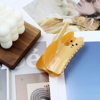 Barrettes à cheveux de style japonais et coréen XIYU, mignonnes barrettes en acétate en forme de chat, accessoires de mode pour filles
