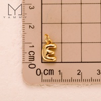 YYS027 3D Bubble Alphabet Charms Minimalist Style Letter Elements DIY Necklace Bracelet Jewelry Making