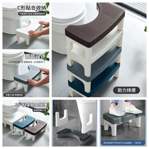 Taburete de Baño Azul de Plástico Antideslizante para Apoyo al Agacharse - Product Image 2