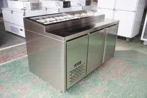 เคาน์เตอร์ทำความเย็นเชิงพาณิชย์สำหรับสลัดพิซซ่าแซนวิชโต๊ะโหมดระบายความร้อนด้วยอากาศสำหรับอุปกรณ์บาร์สลัด - Product Image 4