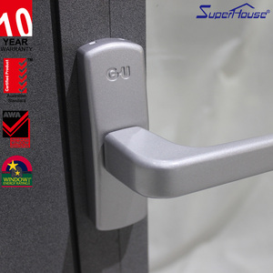 Fenêtre à battant en aluminium Superhouse avec double vitrage trempé transparent, style <span class=keywords><strong>baie</strong></span> <span class=keywords><strong>vitrée</strong></span> - Product Image 4