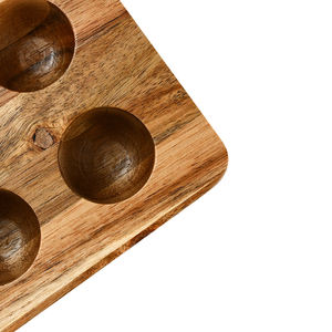 Wholesale High Quality Bamboo Organizer Natural <b>Wooden</b> Egg Tray for Dozen Eggs Holder - Product Image 6