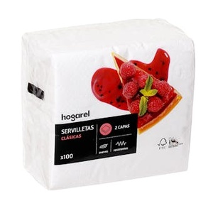 Servilletas de Papel Clásicas para Uso Doméstico, Paquete de 100 - Product Image 1