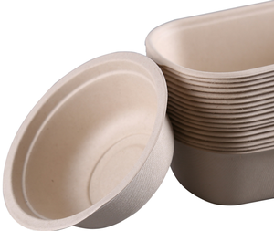一次性纸浆可生物降解纸质食品饭盒碗 - Product Image 4