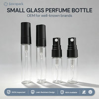 Flacon échantillon de parfum 2 ml, flacon de parfum de 3 ml, 10 ml, atomiseur en verre rond, flacon de parfum de 5 ml avec boîte