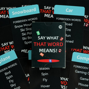 เกมกระดานคำศัพท์ภาษาอังกฤษข้ามพรมแดนแบบใหม่ 50 ชิ้น เกมไพ่สำหรับงานปาร์ตี้ เกมอินเตอร์แอคทีฟสำหรับผู้เล่นหลายคน - Product Image 3