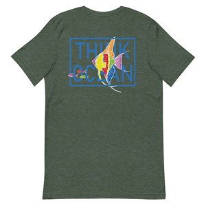 เสื้อยืดปักลายปลาทะเลเรืองแสง Think Ocean Fish - Product Image 5