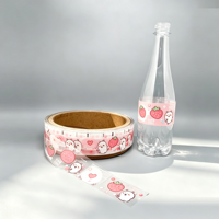 Étiquette de film rétractable imprimée en gravure personnalisée et durable pour l'emballage des bouteilles de jus et de boissons