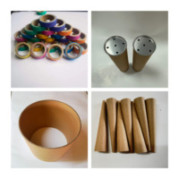 Tubes d'expédition en carton biodégradables et recyclables, écologiques, avec couvercles sécurisés, tailles personnalisables, impression quadricolore pour documents