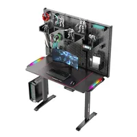 Escritorio ergonómico de fácil montaje para juegos de ordenador, escritorio electrónico de altura ajustable, de pie