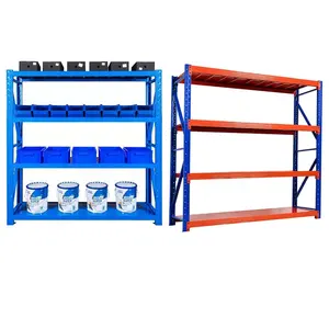 Juhang Metal Blue Storage Storage Rack Standard 4 Ply Adjustable Increase And Decrease Layer