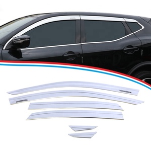 Pare-soleil en acrylique noir à injection automatique, design chromé ABS TXR, déflecteurs de fenêtre de voiture pour <span class=keywords><strong>Nissan</strong></span> <span class=keywords><strong>Qashqai</strong></span> 2023- - Product Image 4