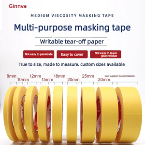 Nastro Adesivo Monofacciale Ginnva Giallo Scrivibile, Carta per Decorazione Pareti Interne/Esterne, Vendita all'Ingrosso - Product Image 1