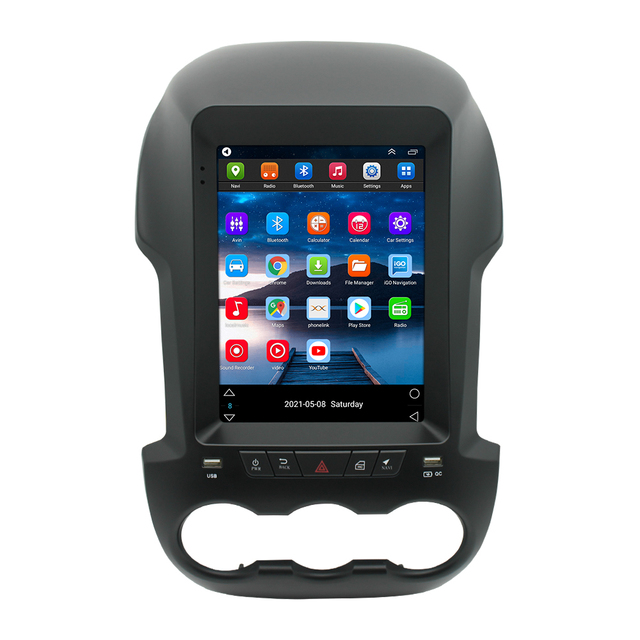 9.7 Inch Touch Screen Car Stereo Radio for Ford Ranger F250 2011-2015 Wireless Carplay Android Video Audio Gps Player