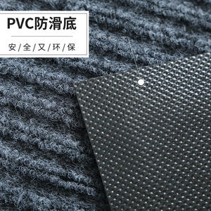 Tapete de Cocina de PVC con Rayas Nórdicas, Rectangular, Antideslizante, Gris Café Negro, Otoño 2025, Tapete de Piso de Alta Elasticidad Resistente al Desgaste - Product Image 1