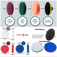 Support de tampon de polissage en mousse plastique PEX Plaque d'appui Outils abrasifs Plaque d'appui Velcroes Plaque d'appui Plaque d'appui