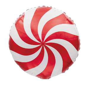 Ballon de fête en aluminium Caramelo 45 cm, motif tourbillon de bonbons, pour décorations de fêtes - Product Image 4
