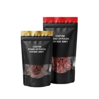 Sachet Doypack Personnalisé pour Bœuf Séché, en Stratifié Métallisé Haute Barrière, Refermable avec Fermeture Zip, Matériau Conforme FDA, Direct Usine