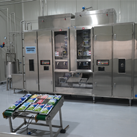 Machine de remplissage automatique de sachets aseptiques à double tête 6000 b/h pour le lait UHT