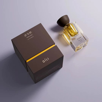Flacon de parfum rectangulaire transparent de luxe 30ml 50ml 100ml, personnalisable, avec fond lourd et boîte, pour emballage en verre