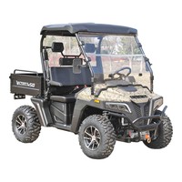 Chariot utilitaire agricole 450cc UTV à basculement assisté par hydraulique, modèle robuste et pratique pour le transport de céréales en vrac, YKgo